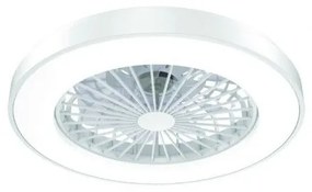 Ανεμιστήρας Οροφής LED 36W Dimmable Φ50 DC22W Aca FANOKWH10G Λευκό