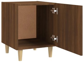 vidaXL Κομοδίνο Καφέ Δρυς από Επεξεργασμένο Ξύλο