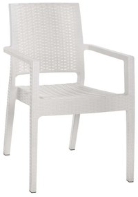 Πολυθρόνα Kaganu HM5134.02 Βαρέως Τύπου 58x55x88cm White