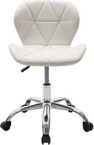 Καρέκλα γραφείου εργασίας Frea II pakoworld PU λευκό