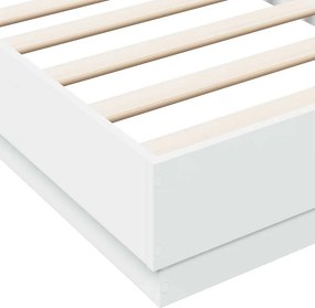 vidaXL Πλαίσιο Κρεβατιού Λευκό 90 x 190 εκ. από Επεξεργασμένο Ξύλο