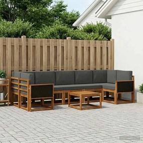 vidaXL Σειρά Καναπέ Εξωτερικού με μαξιλάρι 6 pcs