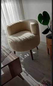 Stewehome Σετ τσαγιού με πολυθρόνα σκανδιναβικού στιλ από ξύλο