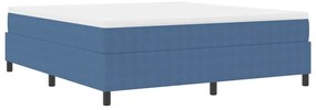 vidaXL Κρεβάτι με ελατήρια Μπλε 180 x 200 cm Βελούδο