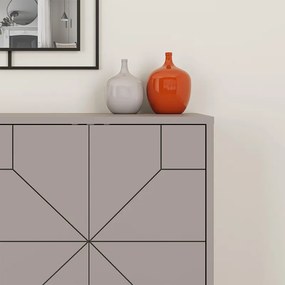 Μπουφές Dune Megapap χρώμα ανοιχτή μόκα 123x35x77,4εκ.