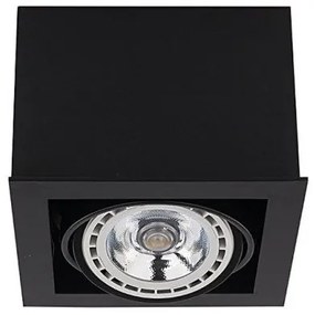 Downlight Σποτ μονόφωτο Box ES111 γκρι μαύρο λευκό Nowodvorski-9495-Μαύρο 9495