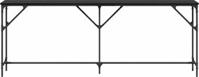 vidaXL Τραπέζι κονσόλας Μαύρη δρυς 200 x 29 x 75 cm