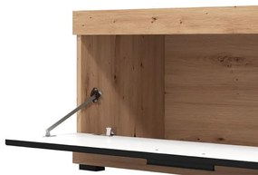Έπιπλο Τηλεόρασης Remo Artisan Oak - Μαύρο Μάτ 162x41x43 εκ. 162x41x43 εκ.