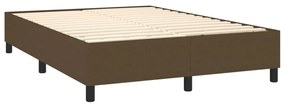 ΚΡΕΒΑΤΙ BOXSPRING ΜΕ ΣΤΡΩΜΑ &amp; LED ΣΚ.ΚΑΦΕ 140X200 ΕΚ ΥΦΑΣΜΑΤΙΝΟ 3134720