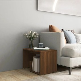 VidaXL Βοηθητικό Τραπέζι Καφέ Δρυς 59x36x38 εκ. Επεξεργασμένο Ξύλο