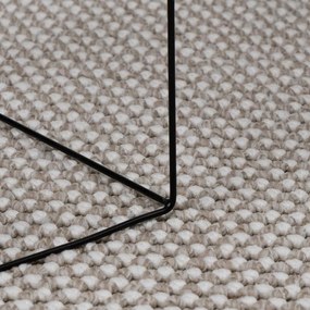 vidaXL Χαλιά χώρου LUGO Κρέμα και Ταπεί 200 x 200 cm Πολυεστέρας