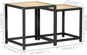vidaXL Τραπεζάκια 2 τεμ. Sonoma Δρυς από MDF