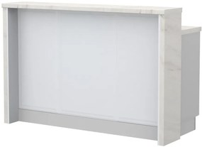 Πάγκος νησίδας Evora-Μήκος: 150 εκ.-White Marble