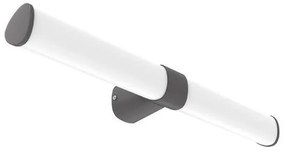 Απλίκα Φωτιστικό Τοίχου Μπάνιου LED 15W IP44 3CCT PLUS Eurolamp-144-80538-Μαύρο 144-80538
