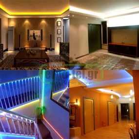 Led ταινία 5m Super Dense ισχύος 12W/m 12VDC 120LED/m λευκό φως IP54