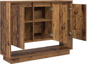 vidaXL Πλαϊνό γραφείο Παλιό ξύλο 97 x 29 x 75 εκ. Επεξεργασμένο Ξύλο