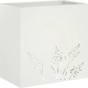 vidaXL Γλάστρα Κήπου 2 τμχ. Λευκό 50 x 30 x 49 εκ