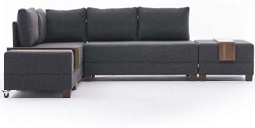 Καναπές - Κρεβάτι Γωνιακός (Αριστερή Γωνία) Fly 825BLC2668 280x210x70cm Anthracite