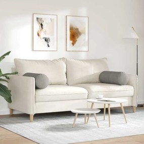 vidaXL Μαξιλάρια Στήριγμα 2 pcs Ανοιχτό γκρι Ø 25 x 70 cm