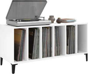 vidaXL Έπιπλο Δίσκων Λευκό 100 x 38 x 48 εκ. από Επεξεργασμένο Ξύλο