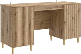 vidaXL Γραφείο Artisan Δρυς Επεξεργασμένο Ξύλο 142,5 x 50 x 75 εκ.