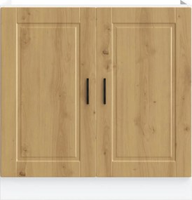 vidaXL Ντουλάπι βάσης νεροχύτη Porto Δρυς τεχνίτης 80x46x81,5 cm