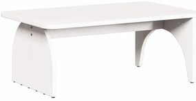 vidaXL Τραπεζάκι σαλονιού Λευκό 80 x 50 x 31 εκ Μασίφ ξύλο πεύκου