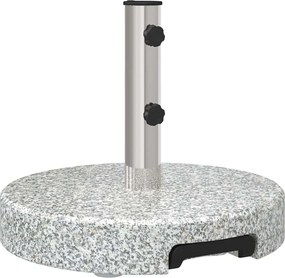 vidaXL Βάση ομπρέλας Γκρι Ø 45 x 37.5 εκ. Γρανίτης