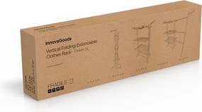 Πτυσσόμενη κάθετη επεκτάσιμη απλώστρα με ρόδες Dolver XL InnovaGoods 30 ράβδοι