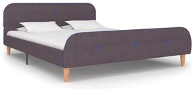 vidaXL Σκελετός Κρεβατιού Χωρίς Στρώμα Taupe Υφασμάτινο 135x190 εκ.