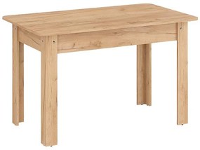 Τραπέζι Quiin επεκτεινόμενο μελαμίνης σε oak απόχρωση 120-174x70x73.5εκ 164x70x73.5 εκ.