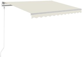 vidaXL Tέντα Συρόμενη Αυτόματη Κρεμ 300 x 250 εκ.