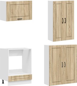 vidaXL Μονάδα κουζίνας PORTO 8 pcs Sonoma Δρυς Επεξεργασμένο Ξύλο