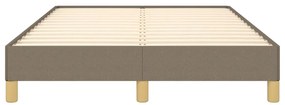 vidaXL Σκελετός Κρεβατιού Χωρίς Στρώμα Taupe 120x200 εκ. Υφασμάτινο