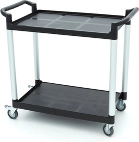 Serving Trolley – 2 Plastic Shelves – 103 x 50,5cm