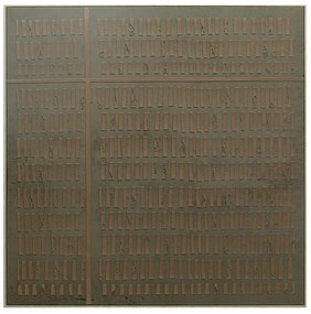 Πίνακας Καμβάς FAL223 80x80cm Brown Espiel Τετράγωνοι Canvas,Plaster