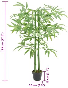 vidaXL Δέντρο Μπαμπού Τεχνητό 384 Κλαδιά Πράσινο 120 εκ.
