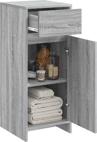 vidaXL Ντουλάπι Μπάνιου Γκρι Sonoma 35 x 36,5 x 85 εκ.