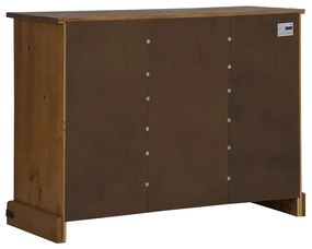 vidaXL Sideboard HALDEN 2 συρόμενες πόρτες 112x40x80 cm μασίφ ξύλο