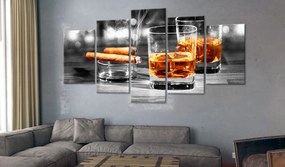 Πίνακας - Cigars and Whiskey (5 Parts) Wide 225x100