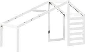 vidaXL Οροφή Κρεβατιού Παιδική Λευκό 198x97x113 εκ. Μασίφ Ξύλο Πεύκου