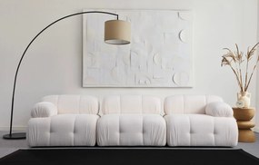 Τριθέσιος Καναπές Λευκό PETITE 290x95x75