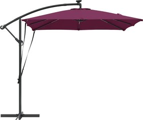 vidaXL Ομπρέλα ηλίου Βεραμάν Κόκκινο 249 x 249 x 250 εκ.