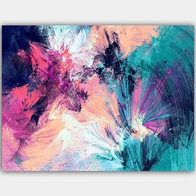 Πίνακας Καμβάς 441HPE2659 100x70cm Multi Wallity Οριζόντιοι Ξύλο, Καμβάς