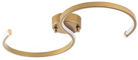 Φωτιστικό Οροφής - Πλαφονιέρα Es 119FRS1530 25x5x51cm Led 16W 3000K Gold Opviq