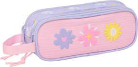 Κασετίνα Safta Bouquet Ροζ Λιλά 21 x 8 x 6 cm