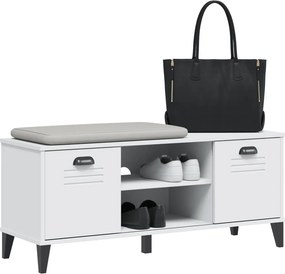 vidaXL Παπουτσοθήκη VIKEN Λευκή 106x35x45 εκ. από Επεξεργασμένο Ξύλο