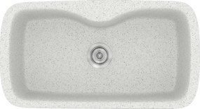 Sanitec Classic 321 (83×51) - Γρανιτένιος νεροχύτης - Granite WHITE