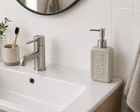 Δοχείο Κρεμοσάπουνου από Δολομίτη 300ml 8x5.5x18.2cm Off-White MRShome