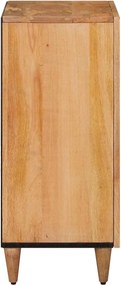 vidaXL Πλαϊνό γραφείο Φυσικό 60 x 33 x 75 cm Στερεό ξύλο μάνγκο